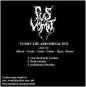 Pus Vomit : Vomit the Abdominal Pus